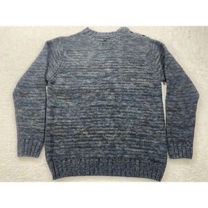 FILIPPO NOVELLI Sweater‎ Mens Large Wool Blend Pullover Button Blue Italy